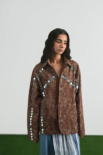 Sahil Mirror and Embroidery Shacket (Women)